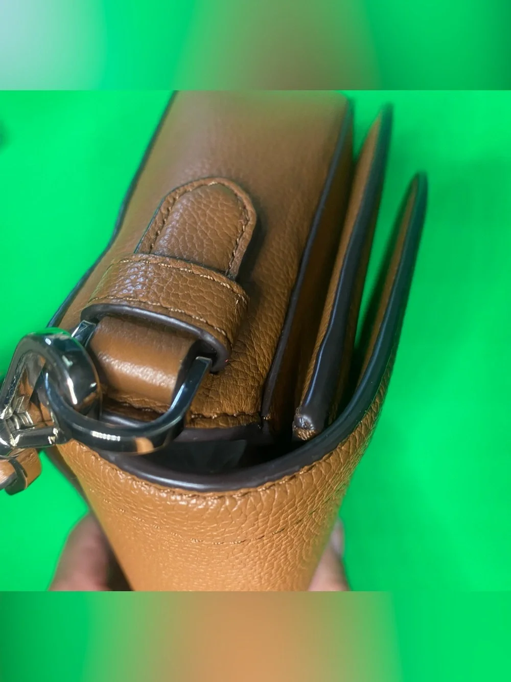 Kate Spade Blake Braun Pebble Brown Saddle Crossbody - Picture 11 of 16